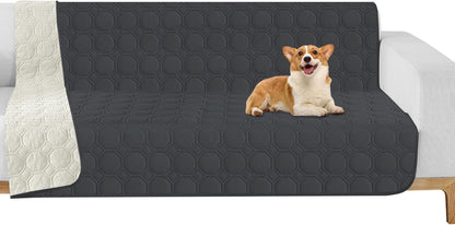 ZNSAYOTX Ultimate Cozy Blankets (30"x70") 100% Waterproof Sofa Mat Blanket for Dog Pets, Bed Couch Protector with Non-Slip Back Washable Durable, Pee Scratch Proof Easy to Clean (Dark Grey)