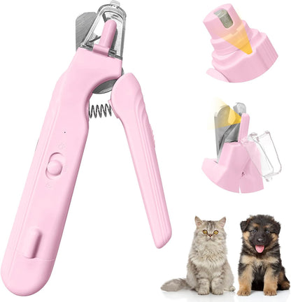 2-in-1 Dog Nail Trimmers & Dog Nail Grinder, Dog Nail Clippers with 2 LED Lights & Safety Guard, USB Rechargeable, Multiple Grinding Methods for Small, Medium, and Large Dogs & Cats (Green)