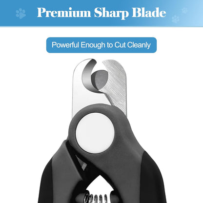 Swihauk Heavy Duty Dog Nail Clippers and Trimmers, Professional Pet Nail Clippers with Nail File for Dogs Cats Small Animal, Claw Clippers with Safety Guard to Prevent Over-Cutting, Blue