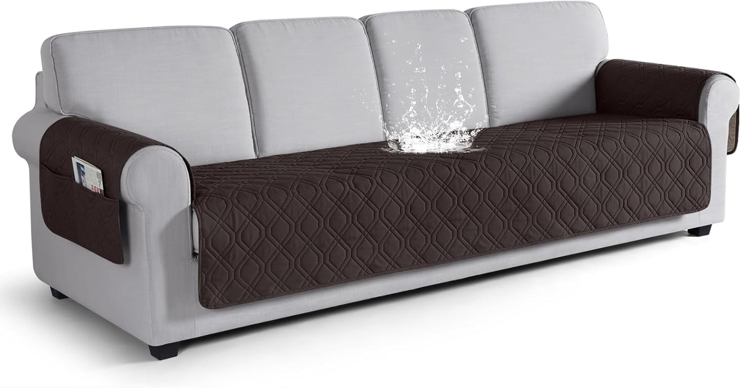 VANSOFY Couch Cover, Waterproof Sofa Covers Washable Slipcover Furniture Protector Couch Seat Covers Non-Slip Couch Cover for Dogs, Pets(Sofa, Dark Gray)