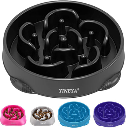 YINEYA Slow Feeder Dog Bowls, Pet Supplies that Slow Down Eating, Pet Food Bowls, Maze Dog Puzzle Feeder for Medium Breed