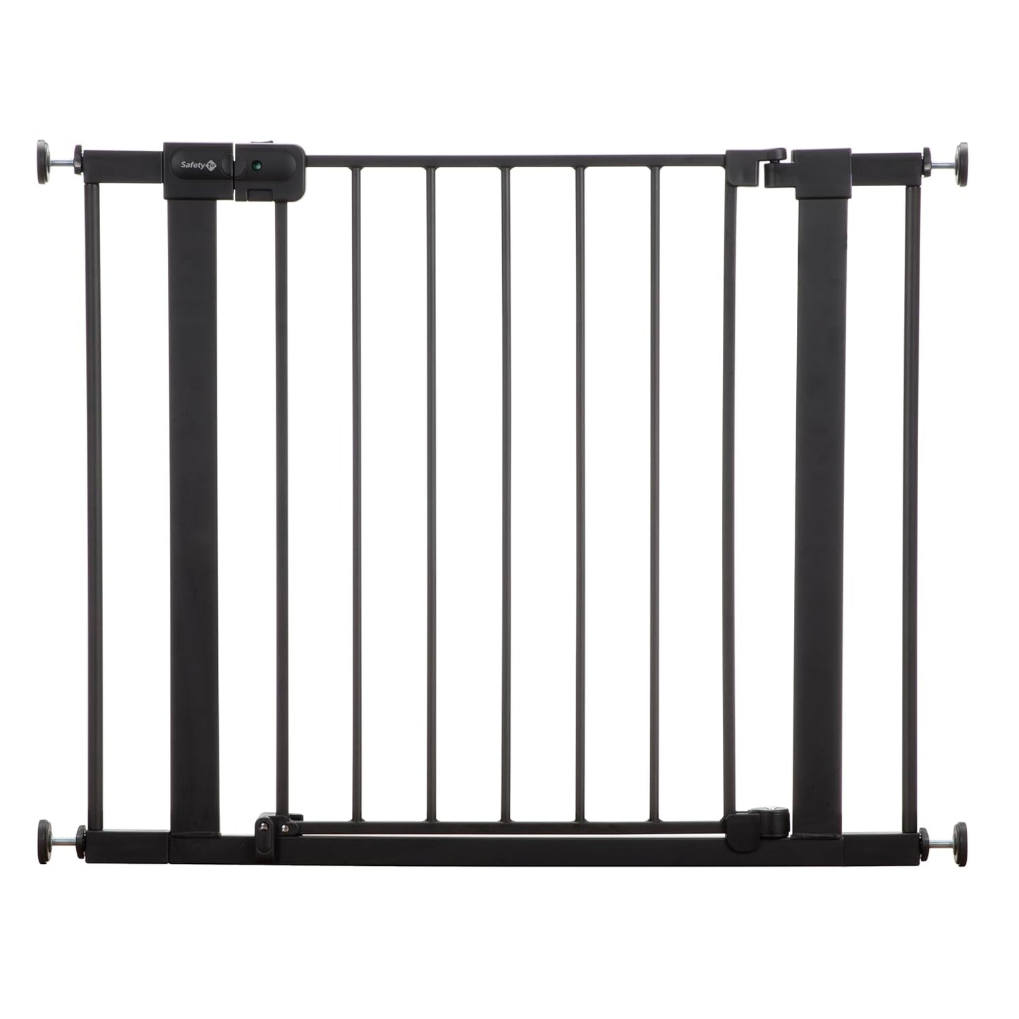 Safety 1st Easy Install Baby Gate for Doorways, Auto-Close Pressure-Mounted Magnetic Latch, Indoor Dog Gates, No Drilling, Fits 29"-38", Grey