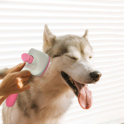 Pet Cleaning Deshedding Brush,Pet Hair Removal Brush for Shedding Massaging Grooming for Small Dogs,Cats,Rabbits(blue)