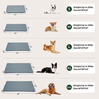 BALANCE Dog Crate Pad, Dog Foam Crate Mat Kennel Pad, Washable Water-Resistant Pet Bed Flat Dogs Cage Mat for Small Dogs