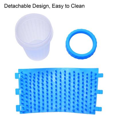 Portable Dog Paw Cleaner, Large Dog Foot Washer Cup, Compact Pet Foot Cleaning Tool, Fast Clean Pet Foot Cleaner for Medium Large Breed Dogs Cats (Blue)