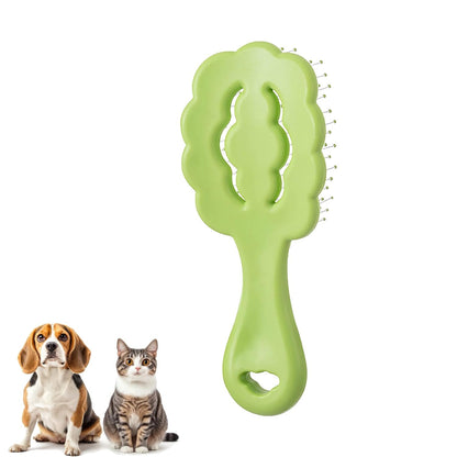 Cloud Shape Small Dog Grooming Brush - Soft Pin Brush for Gentle Detangling & Massage Puppy Hair Comb for Maltese, Shih Tzus, Yorkies, and Puppies, Pink