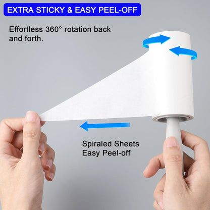 Lint Rollers for Pet Hair Extra Sticky, 220 Sheets Mega Value Set, Lint Remover for Clothes, Couch, Carpet, Dog & Cat, Furniture, Mini Travel Refills, for Daily Cleaning Tool