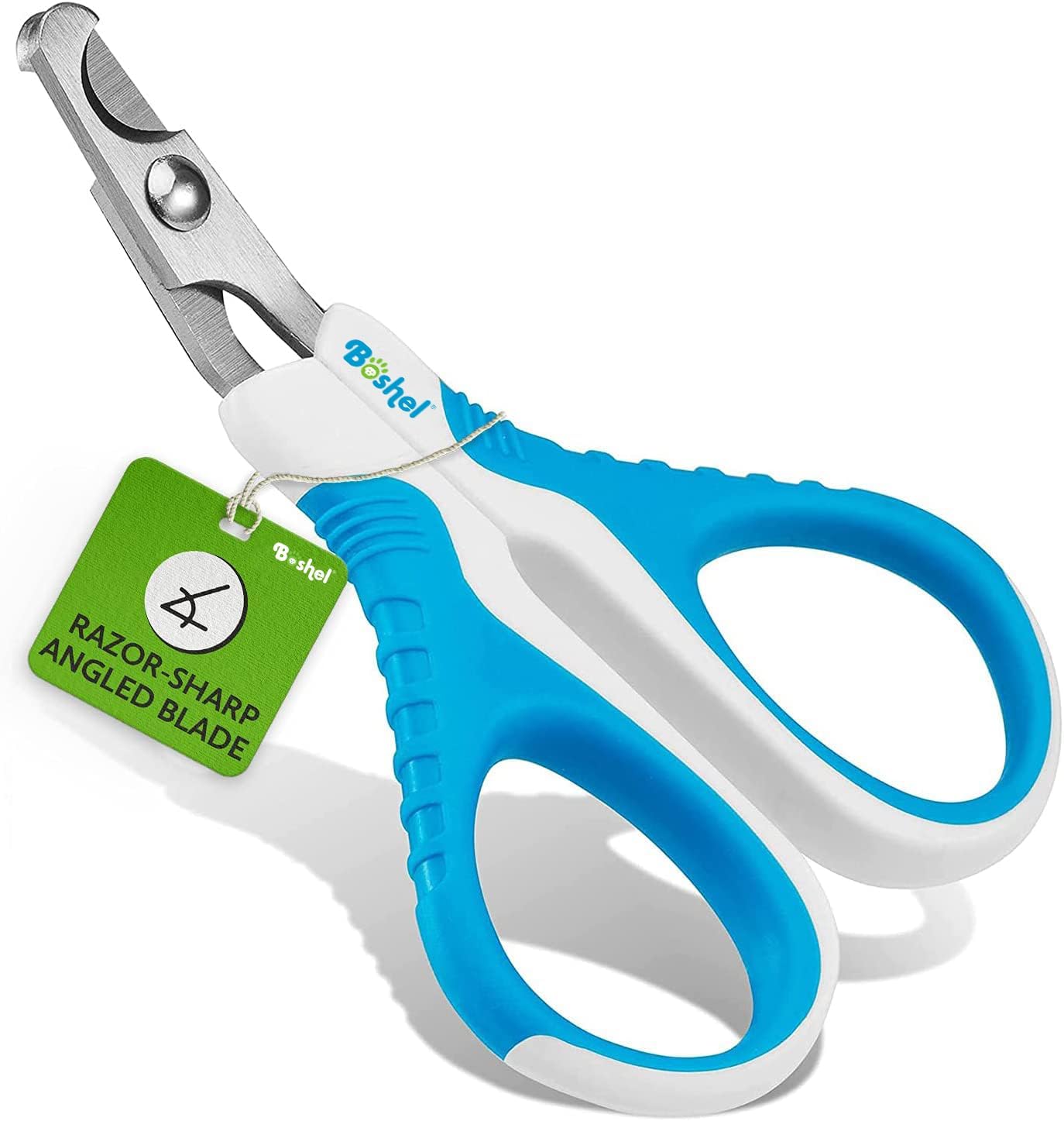 Boshel Large Dog Nail Clippers with Safety Guard to Avoid Over-Cutting Nails and Free Nail File, Razor Sharp Blades, Professional at Home Grooming
