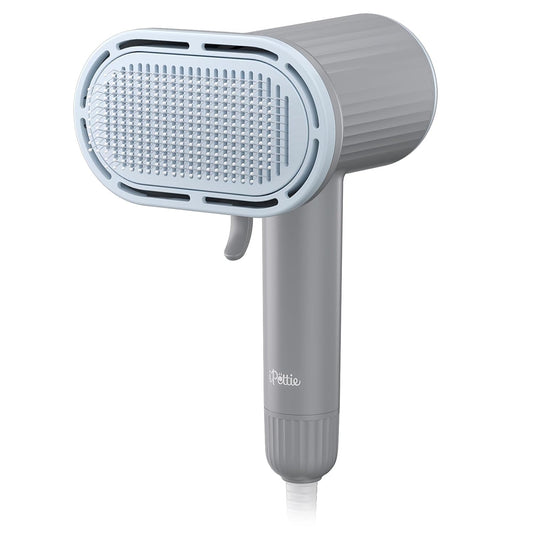 iPettie Breeze B540S Dog Grooming Hair Dryer with Slicker Brush, 2-in-1 Drying & Brushing Tool, Adjustable Temperature & Speed, Portable, Overheat Protection, Dog Blow Dryer for Dogs and Cats