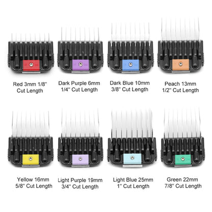 Professional Animal Stainless Steel Comb Set for A5-style Detachable Blade Clippers, Snap-On Size #10/15/30 for Pets, Dogs, Cats, and Horses (Not Compatible with 5-in-1 Blades)