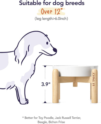 LE TAUCI Dog Bowls Slow Feeder Ceramic, 1.5 Cup Slow Feeding Bowl for Small and Medium Breed, Puzzle Dog Food Bowl for Fast Eater, Maze Purple