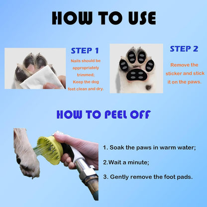 Dog Paw Protector Anti-Slip Pads, Toe Grips for Dogs from Slipping On Hardwood Floors, Stronger Self-Adhesive Paw Pad Provide Traction for Senior, Injured Dogs (5 Sets - 10 Pads) (L)