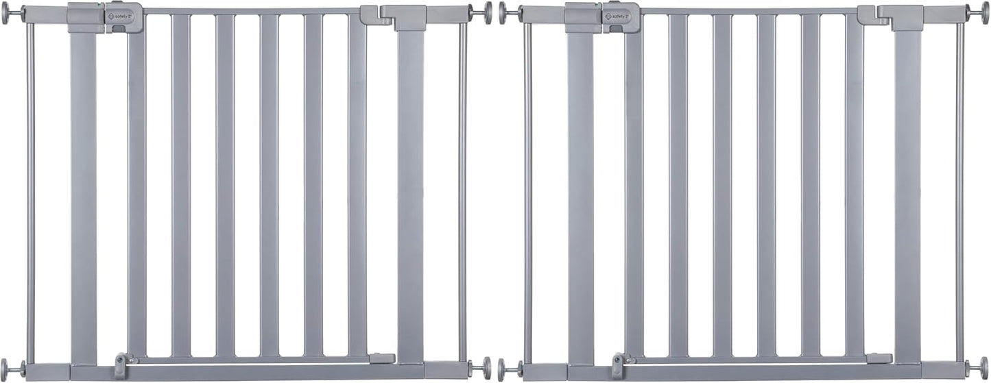 Safety 1st Easy Install Walk Thru Baby Gate for Doorway With Door, Dog Gates, Fits 29"-38", Easy Install 28" Tall, White