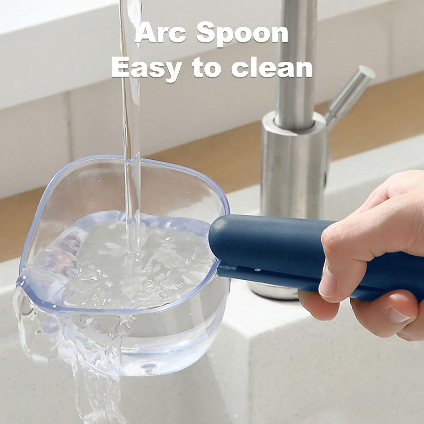 Pet Dog Cat Food Shovel Scoop Clear Scale Cat Food Feeder Scoop with Clip Handle for Pet Food Measuring
