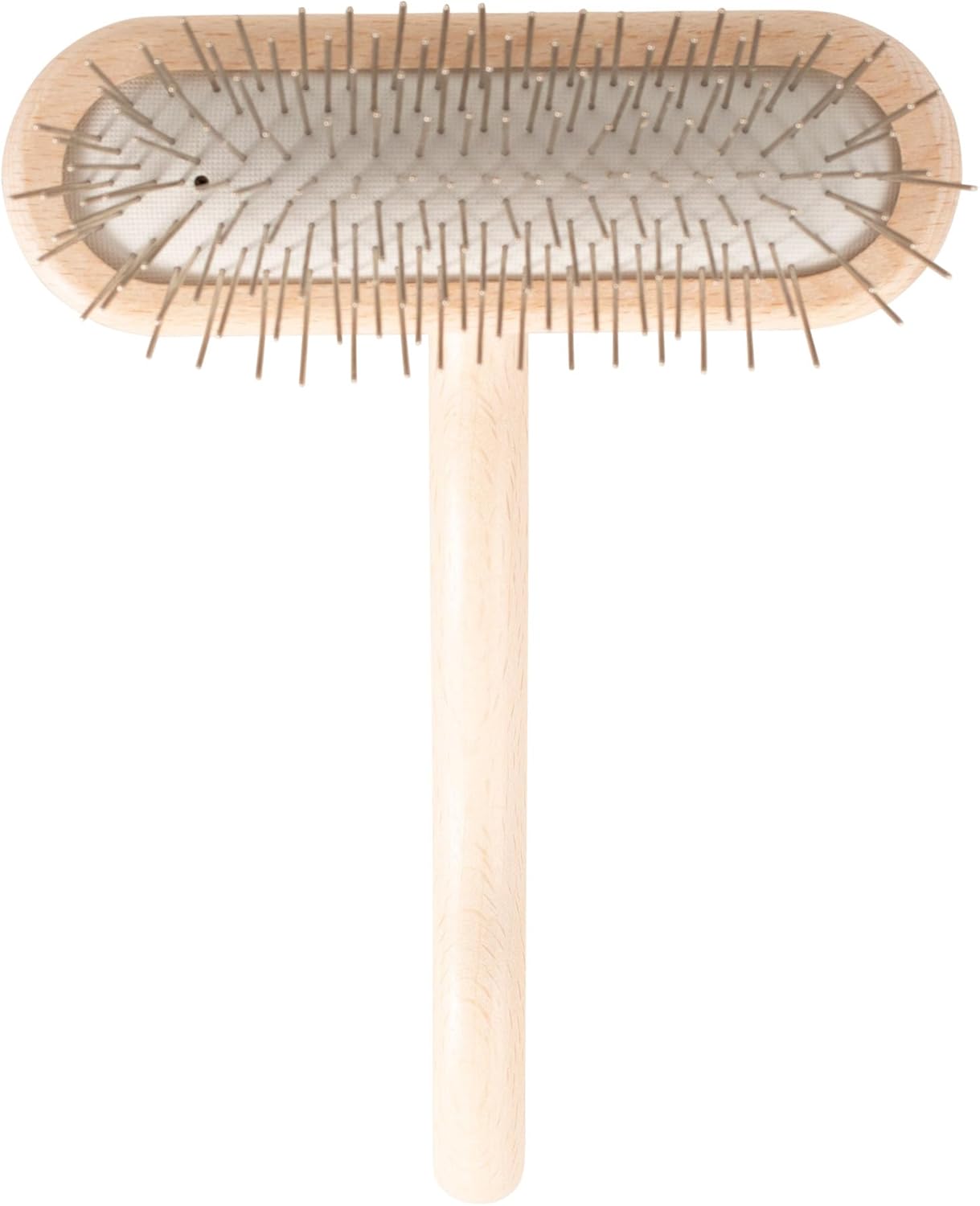 Chris Christensen Mini Grooming Brush - Comfortable High-Grade Stainless-Steel Rounded and Polished Pins - Removes Long & Loose Hair from Dogs & Cats