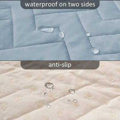 fuguitex Waterproof Dog Bed Cover Couch Cover, Anti-Slip Cat Mat Pet Pad Blanket for Sofa Chair Recliner Furniture Protrctor