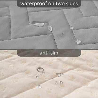 fuguitex Waterproof Dog Bed Cover Couch Cover, Anti-Slip Cat Mat Pet Pad Blanket for Sofa Chair Recliner Furniture Protrctor