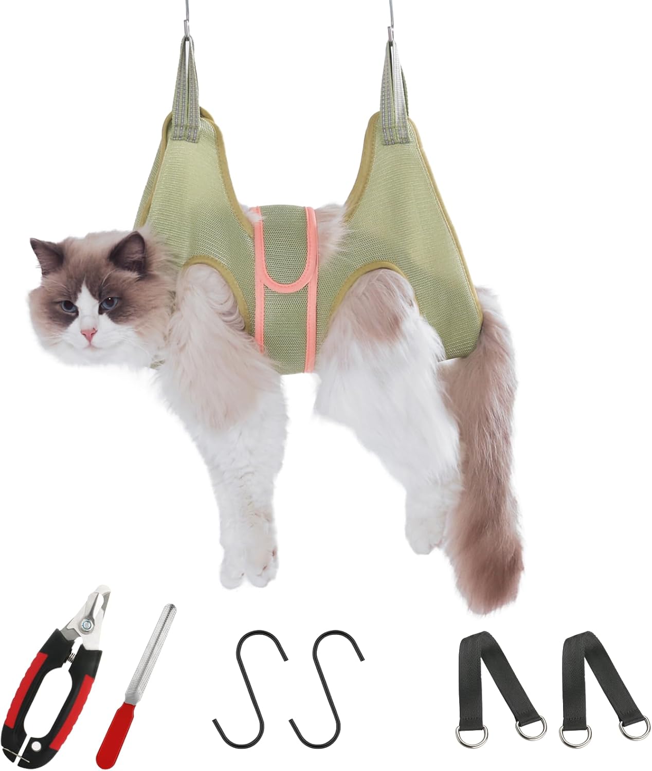 Guzekier Dog Grooming Hammock Harness for Dogs, Dog Nail Clipper