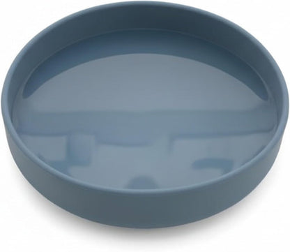 Should We Go? Dog Water Bowl - The Perfect Dish No-Spill, Less Mess Non-Tippable Water & Food Bowl, Pure Silicone with Suction Cup Fits 5 Cups 7.5" Across x 2.25" Tall, Ideal for All Pets, Medium-Sage