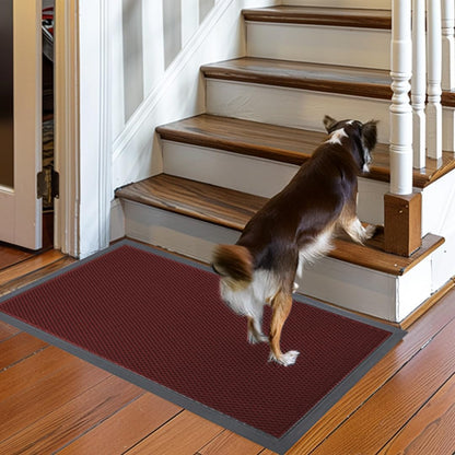 Muddy Mat® Meshy Mat™ Door Mat Heavy-Duty Quick-Dry Floor Mat, Sand & Dirt Trapper for Indoor & Outdoor, Ideal for Entrance, Mudrooms,Patios & Garages,Low-Profile,Non-Slip,Washable– Black 17"x30"x0.4"