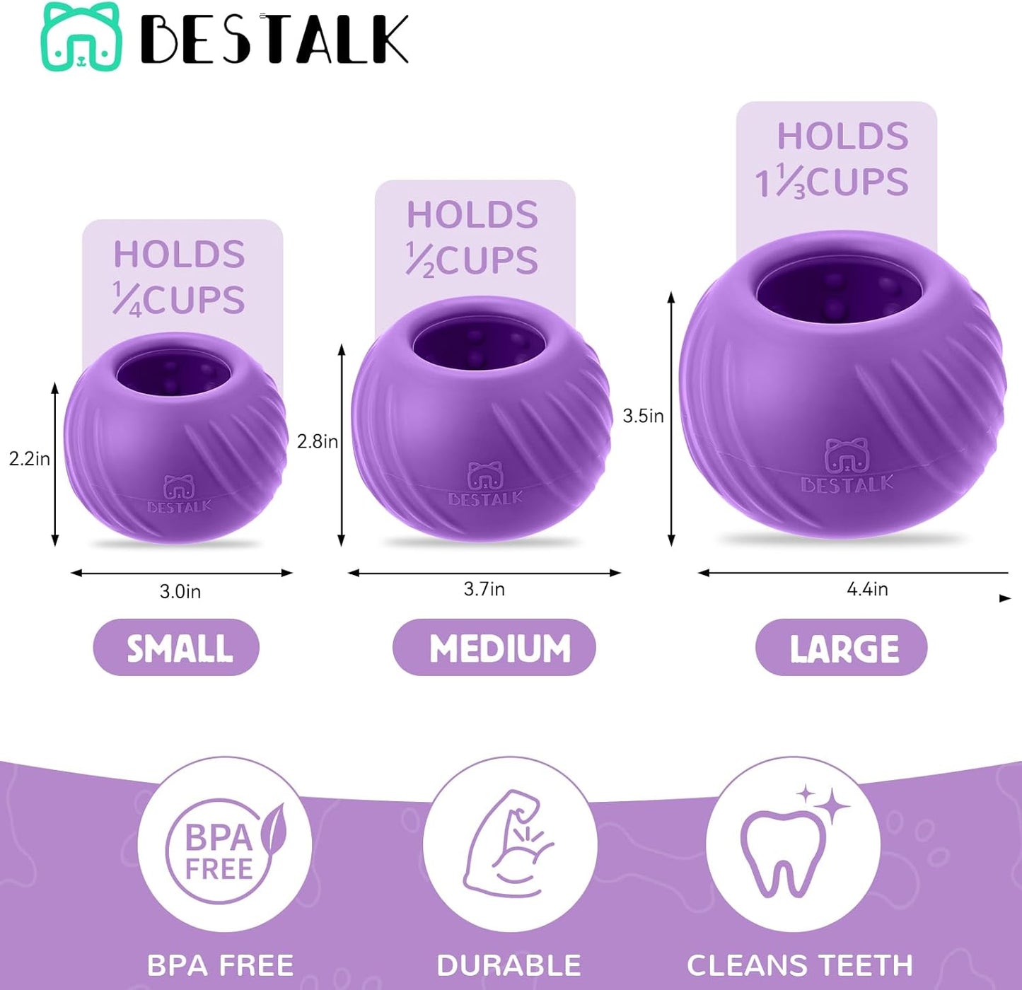 Long-Lasting Dog Lick Toy, Wobbly Dog Enrichment Lick Bowl to Keep Dogs Busy, Interactive Stuffable Dog Treat Feeder for Boredom, Silicone Treat Dispensing Chew Toy(Dark Blue,S)