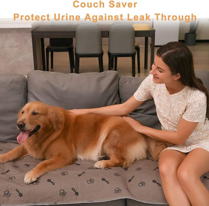 Peepeego 2Pack Pee Pads for Dogs Washable+Free Dog Comb, Waterproof Rugs 36”x48, Absorbent Dog Pads Reusable, Non Slip