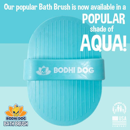 Bodhi Dog Shampoo Brush - Pet Grooming & Bath Supplies for Dogs and Cats - Bath Brush for Long & Short Hair - Premium Scrubber for Shower, Bathing & Massage (One Pack, Blue)