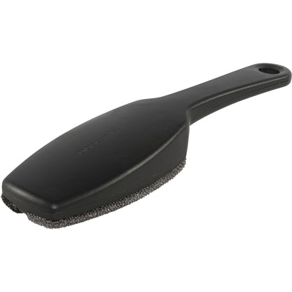 Brabantia Clothes Brush for Lint Dust Pet Hair Removal (Dark Gray) Double Velour Pads, Ergonomic Handle, Easy Clean, Left or Right Handed Use