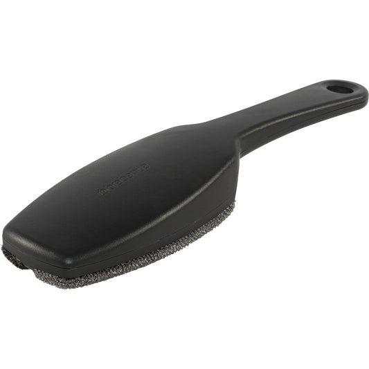 Brabantia Clothes Brush for Lint Dust Pet Hair Removal (Dark Gray) Double Velour Pads, Ergonomic Handle, Easy Clean, Left or Right Handed Use