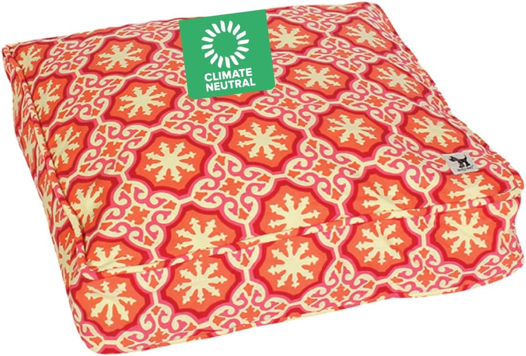 Molly Mutt Medium to Large Dog Bed Cover- Forever Young Print - Measures 27”X36”X5’’ - 100% Cotton - Durable - Breathable - Sustainable - Machine Washable Dog Bed Cover (Dd82b)