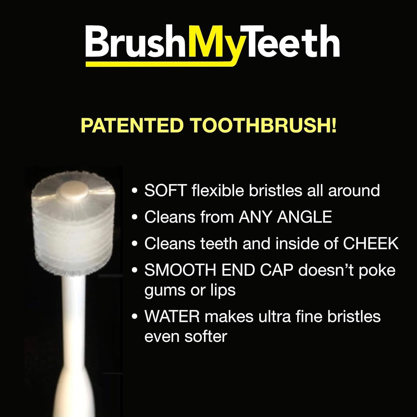 Brush My Teeth Small Dog Toothbrush, Rounded Brush Head -Soft Flexible Bristles, Safe and Gentle Brushing for Small Dogs, Small Breeds and Puppy, Daily Brushing Adds Years of Healthy Life, Multicolor