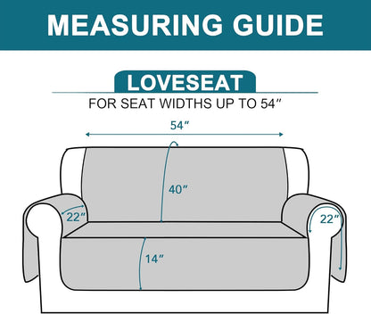 Turquoize 100% Waterproof Sofa Covers Couch Cover Sofa Cover for Dogs Couch Protector Triple Non-Slip Sofa Slipcover for 3 Cushion Couch Furniture Protector for Pets, Kids,Dog (Sofa 70", Ivory)