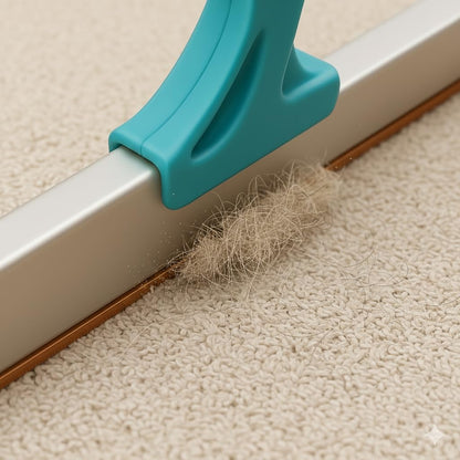Telescopic Carpet Rake for Pet Hair, 36-55" Adjustable Rug Rake to Remove Dog Cat Hair & Fluff Matted Carpet, Stand Up Cleaning Tool for Under Furniture