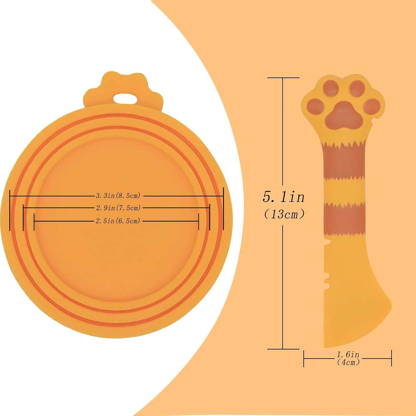 Food Can Lids, 4 Pcs Silicone Pet Food Can Covers for Dog & Cat Food, One Tin Cap Fit Most Standard Size Dog Cat Food Canned（Multicolor）…