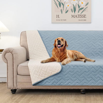 fuguitex Waterproof Dog Bed Cover Couch Cover, Anti-Slip Cat Mat Pet Pad Blanket for Sofa Chair Recliner Furniture Protrctor