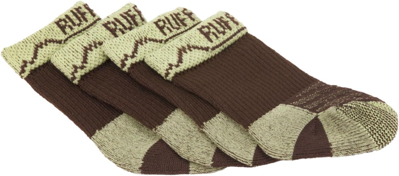 Ruffwear, Bark'n Boot Socks, Comfortable Dog Socks & Boot Liners, Earth Brown, 3.00 in/ 3.25 in