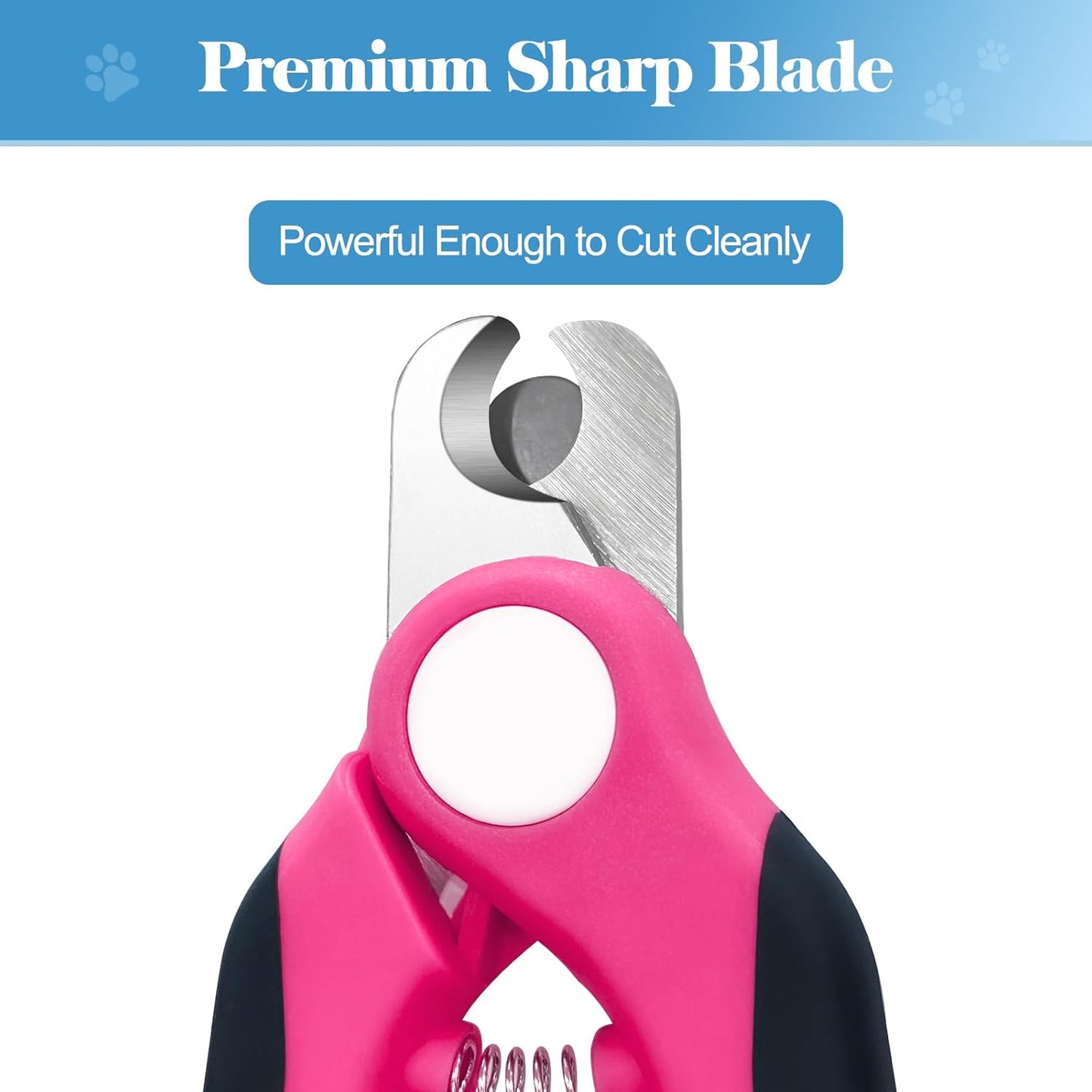 Swihauk Heavy Duty Dog Nail Clippers and Trimmers, Professional Pet Nail Clippers with Nail File for Dogs Cats Small Animal, Claw Clippers with Safety Guard to Prevent Over-Cutting, Blue