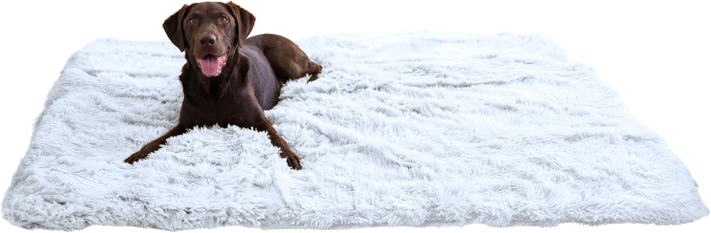 Best Friends by Sheri Calming Shag Dog Blanket – Ultra Soft Faux Fur Pet Throw, Anxiety-Relief, Lightweight Warm Bed Cover for Dogs and Cats, Machine Washable, Taupe, 30" x 40"