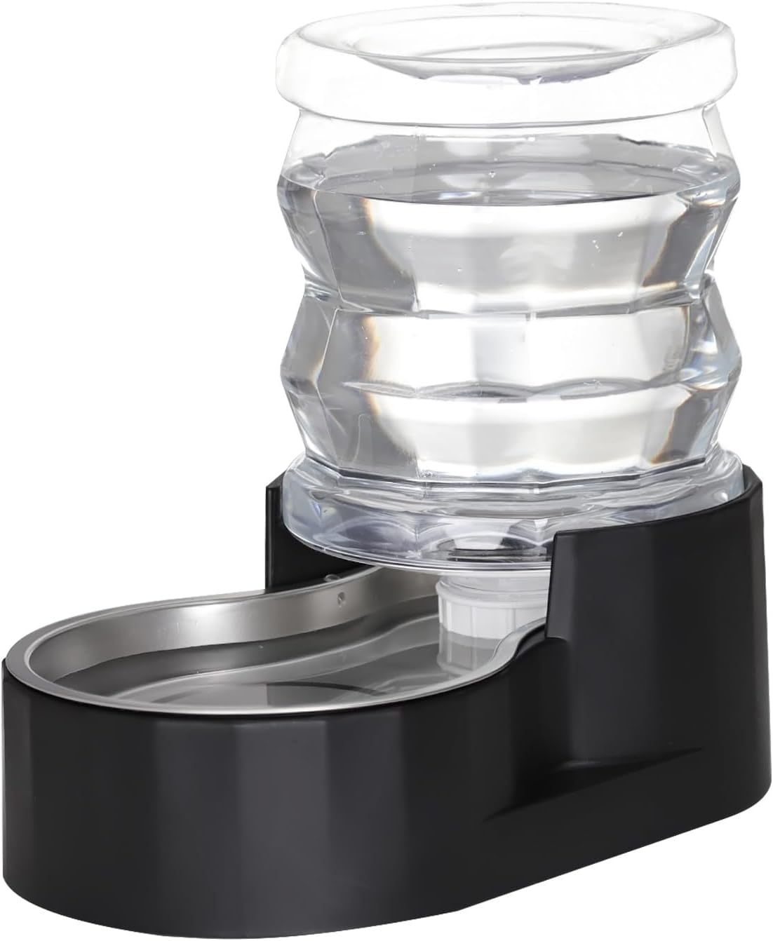 RIZZARI 8L Elevated Pet Water Dispenser – Stainless Steel Gravity Waterer with Auto-Refill Design for Medium and Large Dogs & Senior Pets -Comfortable Drinking Height for Living Rooms,Multi-Pet Homes