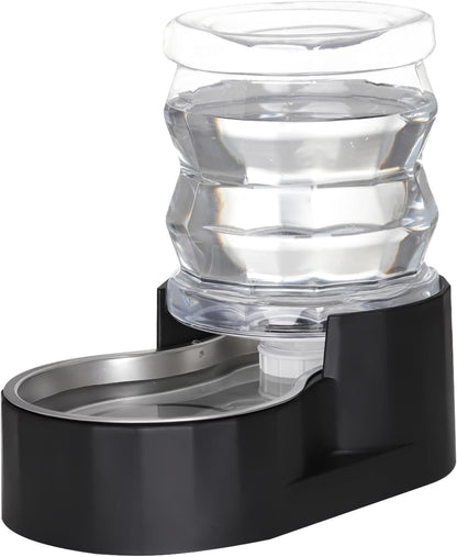 RIZZARI 8L Elevated Pet Water Dispenser – Stainless Steel Gravity Waterer with Auto-Refill Design for Medium and Large Dogs & Senior Pets -Comfortable Drinking Height for Living Rooms,Multi-Pet Homes