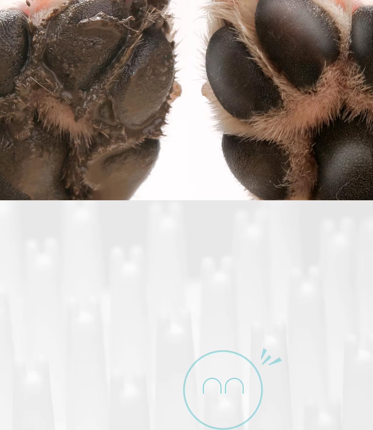 Dog paw cleaner, semiautomatic paw washer for dogs, Portable Pet Foot Wash Cup, Soft Pet Feet Quickly Cleaner.