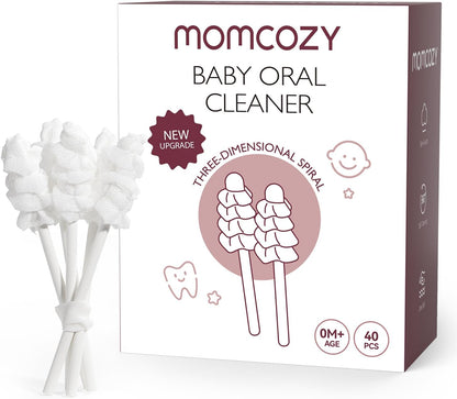 Momcozy Silicone Finger Toothbrush for Baby, Baby Finger Toothbrush for Training Teething, Infant Oral Cleaner, 2 Pcs Silicone Toothbrush
