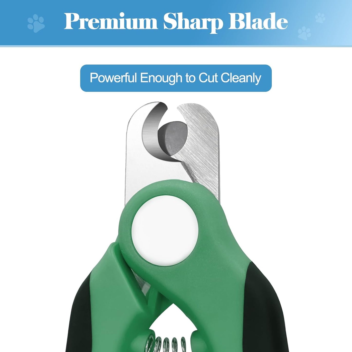 Swihauk Heavy Duty Dog Nail Clippers and Trimmers, Professional Pet Nail Clippers with Nail File for Dogs Cats Small Animal, Claw Clippers with Safety Guard to Prevent Over-Cutting, Blue