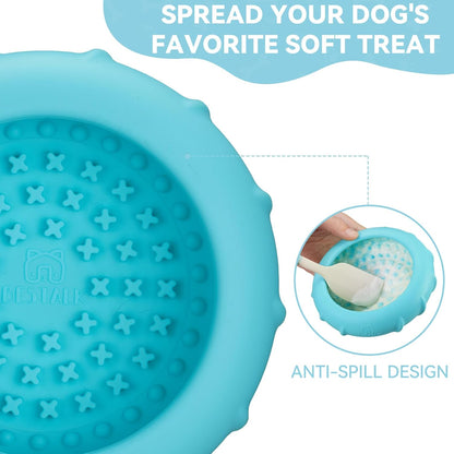 Dog Lick Bowl, Bestalk Wobbly Freeze Bowl Enrichment Feeder for Dogs, Anxiety Relief Lick Mat Puzzle Toy for Distraction, BPA Free Silicone, Dishwasher Safe(Rose,S)