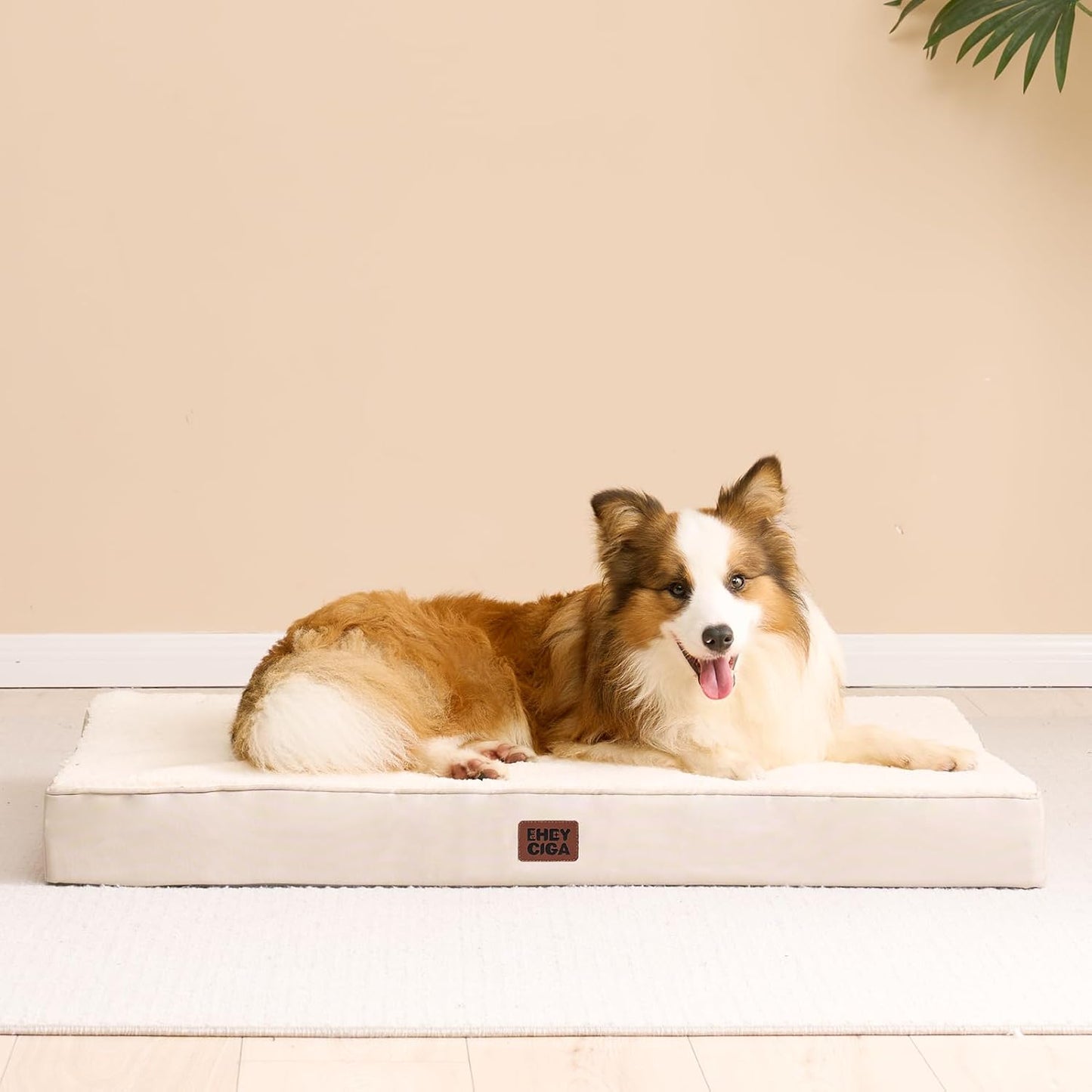 EHEYCIGA Orthopedic XL Dog Beds for Extra Large Dogs with Removable Washable Cover for Crate, Grey, 41x27