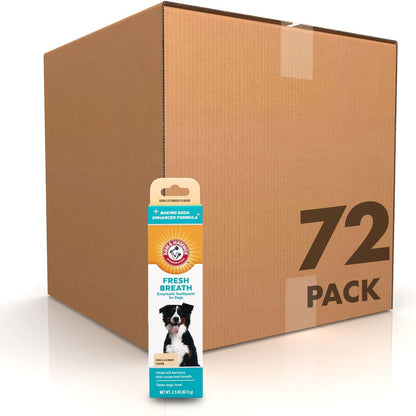 Arm & Hammer for Pets Fresh Breath Enzymatic Dog Toothpaste, Vanilla Ginger Flavor, Safe for Puppies and Adult Dogs, Daily Baking Soda Dental Gel to Eliminate Bad Breath, 2.5 Oz