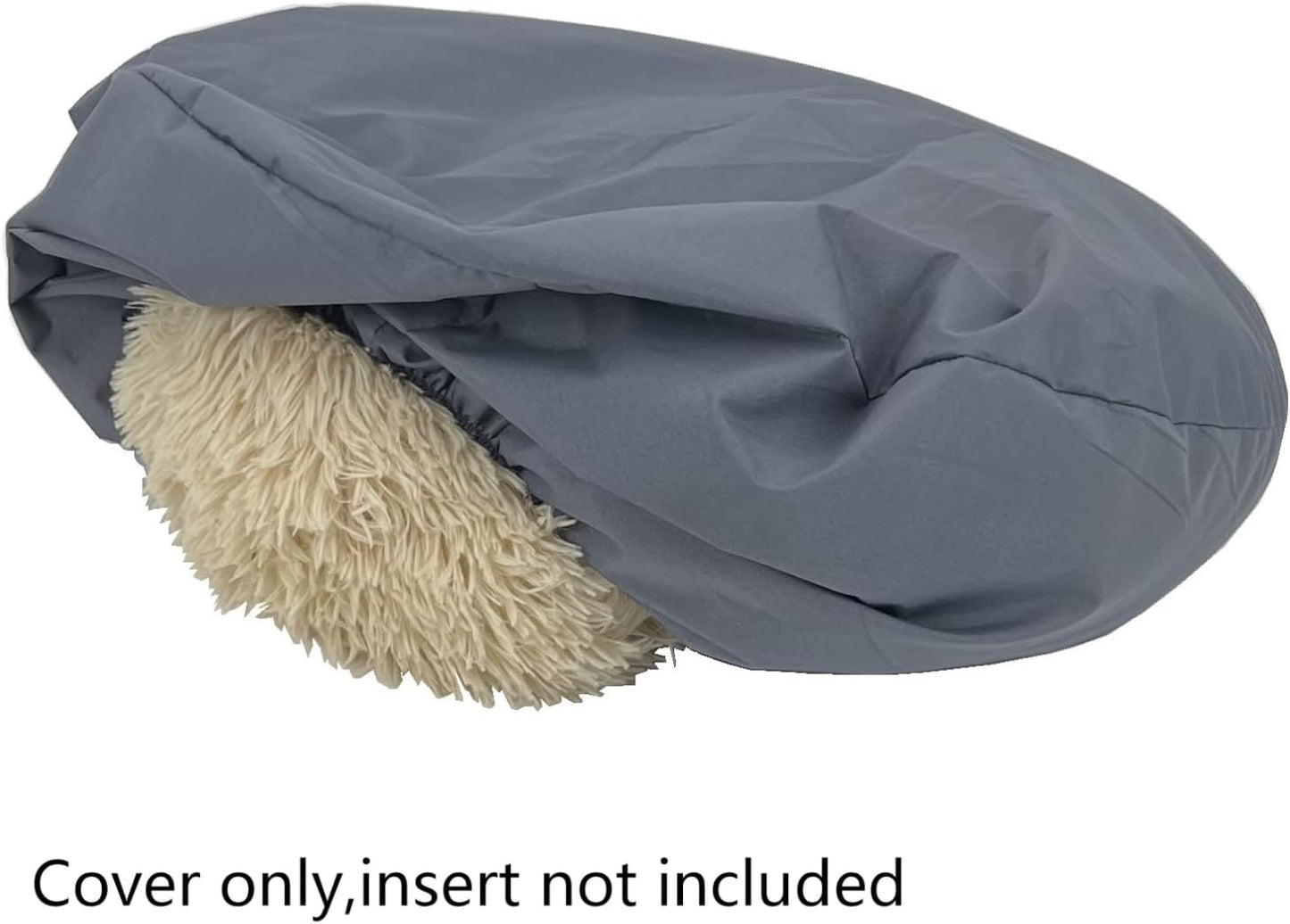 Waterproof Dog Bed Cover Replacement Round 42 Inch Grey