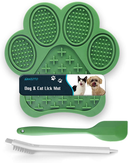 Lick Mat for Dogs and Cats, Premium Lick Pad with Suction Cups,Dog Slow Feeder Dowl Mat for Bathing Grooming Nailing Trimming, Food-Grade, Non-Toxic (Pink)