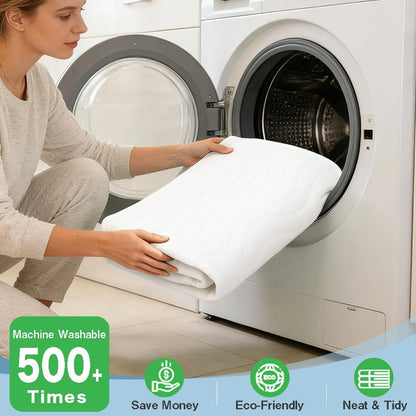 Washable Underpads 36"x36"(4 Pack)– Dual-Sided & Ultra-Thick, Heavy Duty Waterproof Nursing Pads Incontinence Bed Pads, Reusable Washable Pee Pads for Dogs, Diaper Changing & Adults Pads