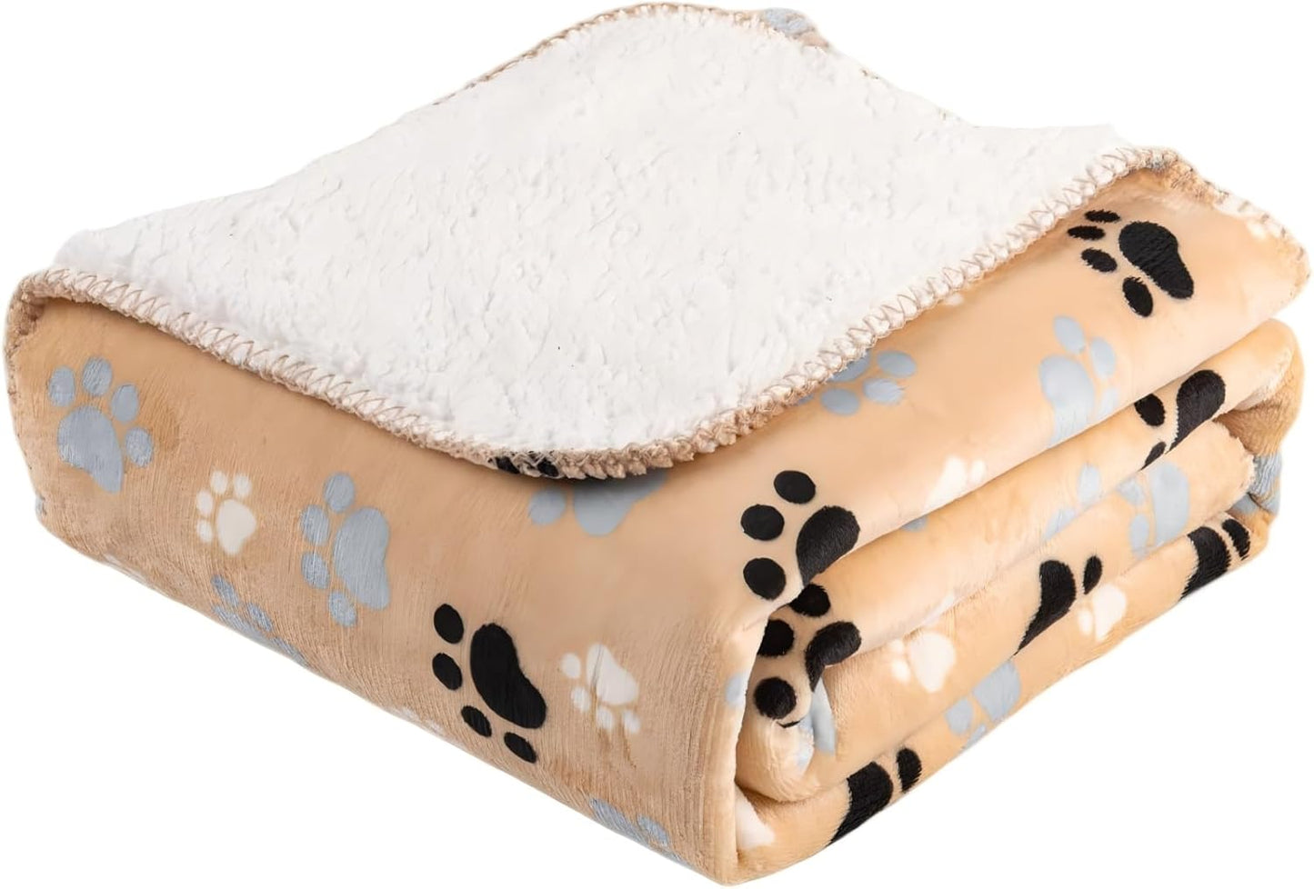 Waterproof Pet Blanket Dog Blankets, Pattern Printing Super Soft Warm Fluffy Facecloth Sofa Car Bed Protector, Urine Proof Washable Outdoor Pet Blanket for Puppy Large Dogs & Cats 40 * 30 inch